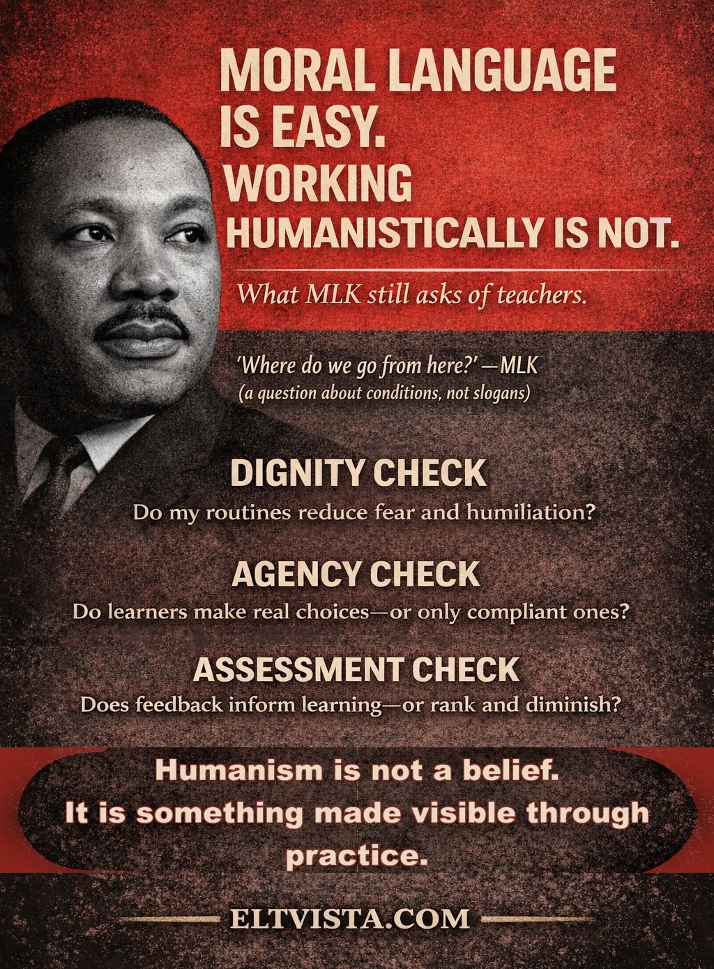 MLK, ELT Vista, Humanism
