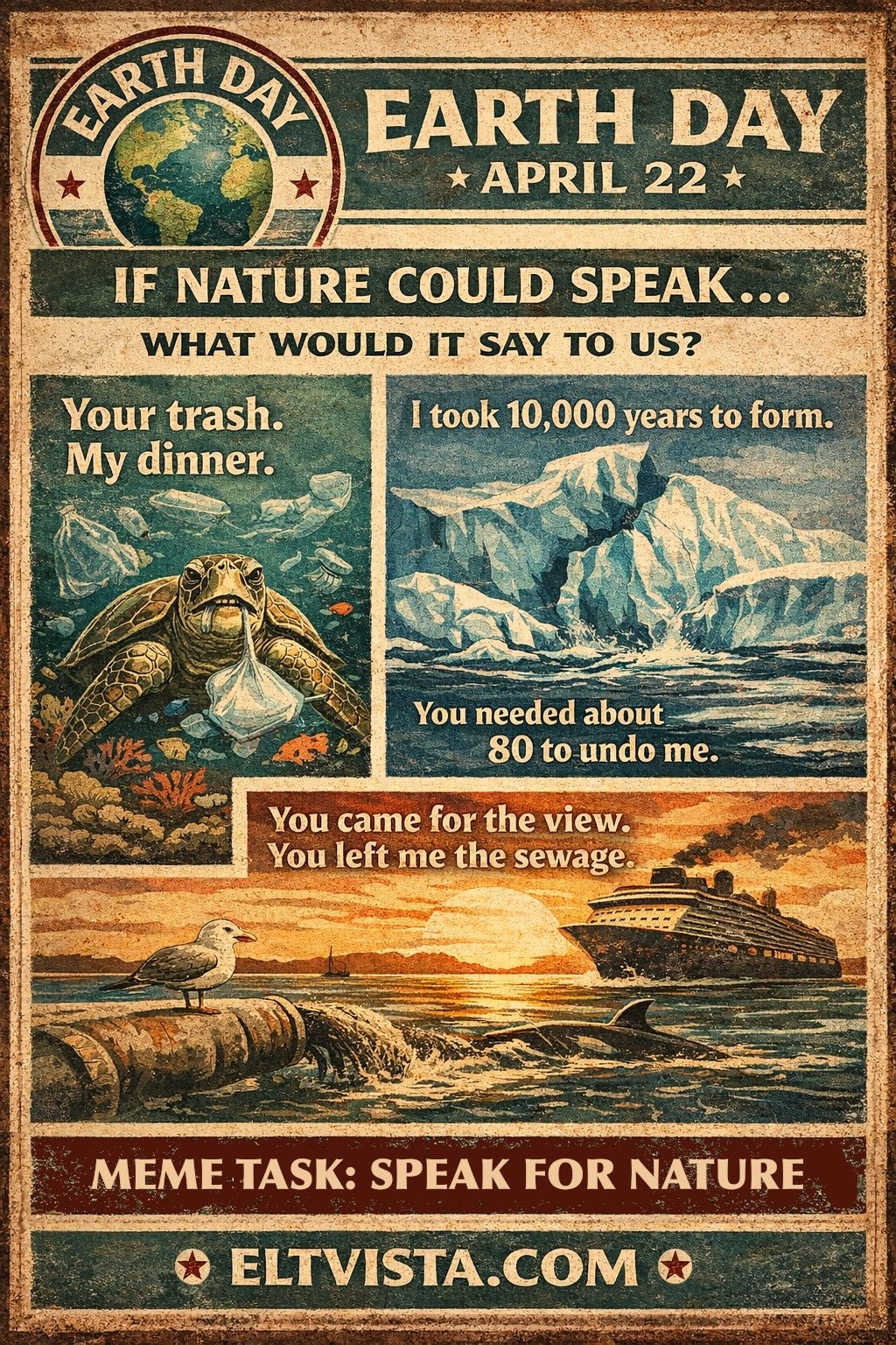 ELTIVSTA.COM, EARTH DAY, TESOL